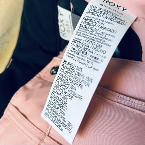 ROXY Pink Backyard Winter Snow Pant - Picture 10 of 14